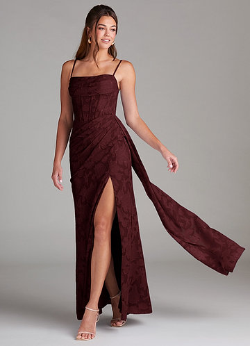 Denisa Wine Maxi Dress image1