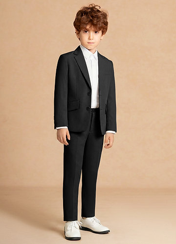 front Theo Preto Conjunto de duas peças para menino