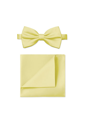 front Matt satin fluga och fyrkantigt set för män