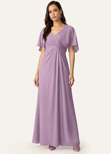 front Azazie Matchande Färg Salome Chiffong Wrap