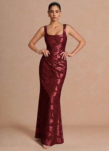 Agustina Wine Maxi Dress image1