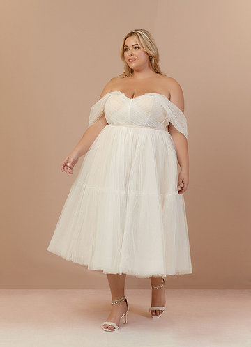 plus size short country wedding dresses June Bridals A-Line Plus Size Tulle Lace Wedding Dress Short Sleeve Deep-V Neckline Country Bridal Gown Bohemian