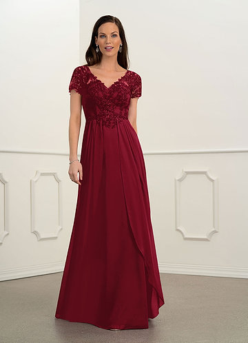 mother of the bride dress for burgundy wedding