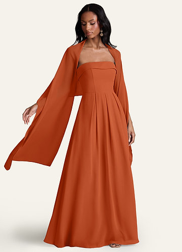 Azazie Kaylee Junior Bridesmaid Dress in Burnt Orange | Azazie Azazie Kaylee Junior Bridesmaid Dress in Burnt Orange | Azazie