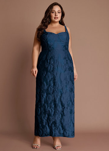 vestido Maxi Azul Marinho Odette image1