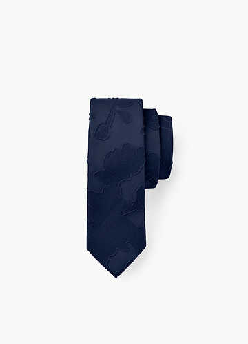 front Floral Burnout Skinny Tie