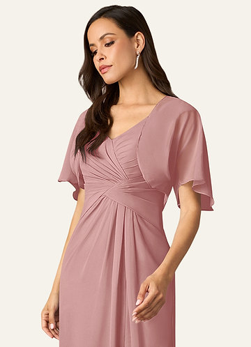 front Azazie Bijpassende Kleur Salome Chiffon Wrap