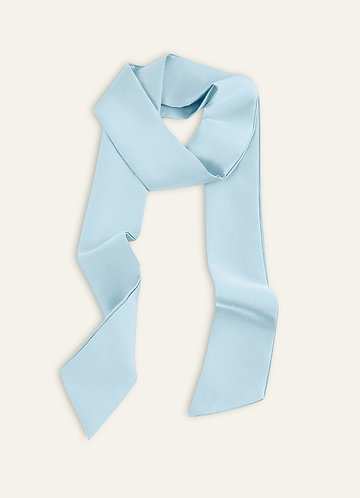 front Matching Color Stretch Satin Hair Scarf