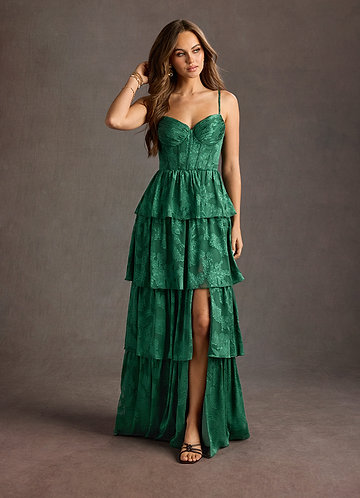 Paloma Dark Green Maxi Dress image1