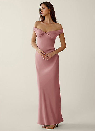 Gwendonme Blasses Pink Satin-Kristall-Leinen-Abendkleid image1