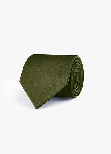 front Corbata ancha de satén elástico