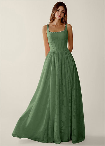 Megan Eucalyptus Kanten A-lijn galajurk image1