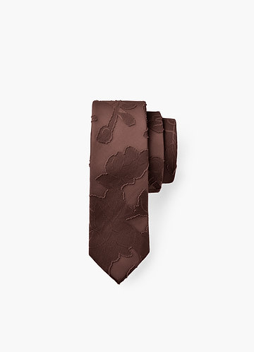 front Corbata estrecha con estampado floral