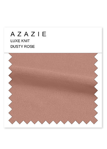 front Azazie Luxe Knit Swatch Dammig Ros