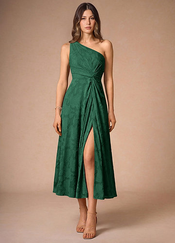 chinese dress ladies Women's Emerald Green and Gold Long Sleeve Maxi Dress main image 0