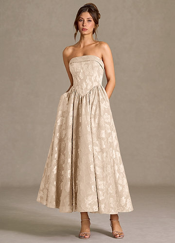 Mila Cream Midi Dress image1