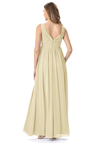 Champagne / Floor Length Bridesmaid Dresses | Azazie