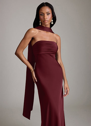 Red Strapless Bridesmaid Dresses | Azazie Red Strapless Bridesmaid Dresses | Azazie