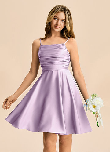 Frosted Lilac Junior Bridesmaid Dresses | Azazie