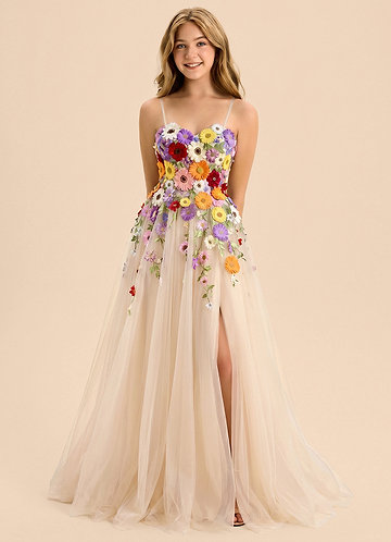 front Azazie Gianna Junior Formal Dress