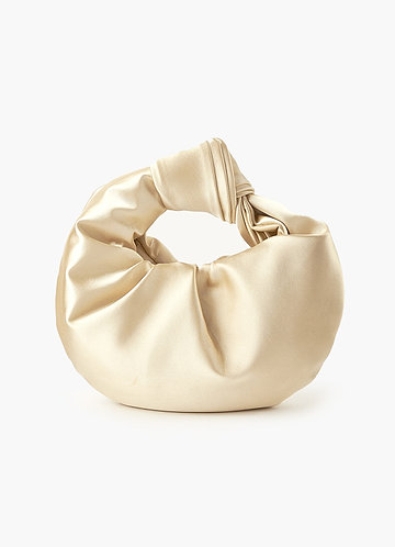 front Satin Knotted Handbag