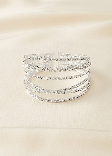 front Elastisches Diamantarmband