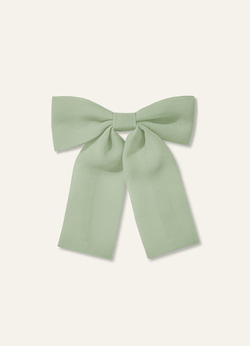 front Girls Chiffon Bow Hair Clip