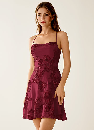 homecoming dresses red A Line Vintage Tea-length Prom Dress Sexy Party Dress JK735|Annapromdress Anna PromDress Bold red homecoming dress with a sweetheart neckline Burgundy & Deep Cherry Homecoming