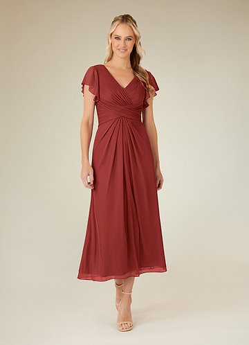 rust color wedding guest dress SHEIN Brown Summer Elegant Women's Chiffon Dress,Minimalist Fashionable Waist- Ruffle Hem Tailoring Solid Woven Long Hand Wash Do Not Dry Clean Professional Spot Clean Only Rust Color Dress For Wedding