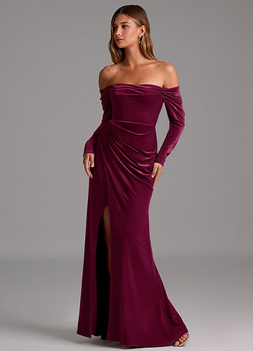 Meredith Wine Maxi Dress image1