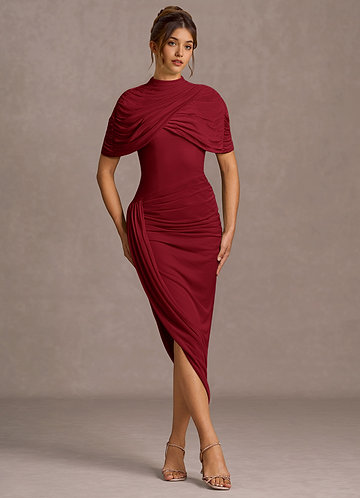 Nevaeh Merlot Midi Dress image1