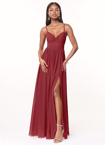 Red short best sale bridesmaid dresses