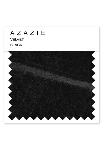 front Azazie Velvet Swatch Svart