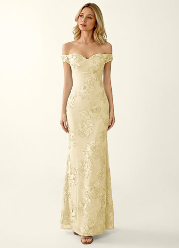Lowlala Yellow Lace Prom Dress image1