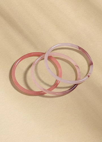 front Colored Bangle set of 3