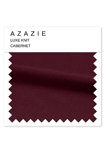 front Azazie Luxe Knit Swatch Cabernet