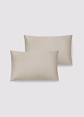 front Taupe 100 % tvättbara sidenörngott i två delar