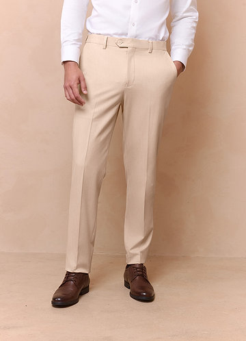 front Savile Gelbbraun Anzughose aus Wollmischung