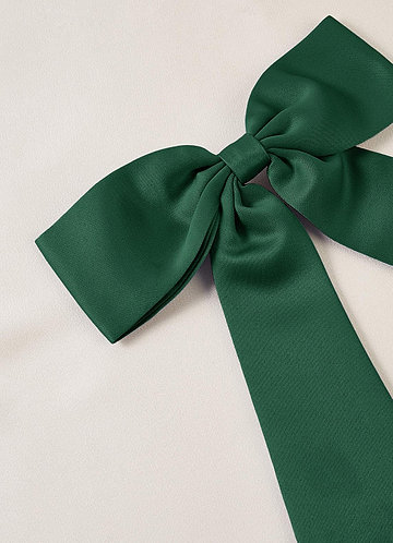 front Grampo de cabelo com laço de cor correspondente