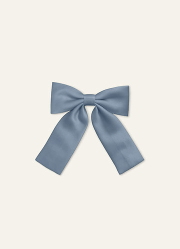 front Girls Satin Bow Hair Clip