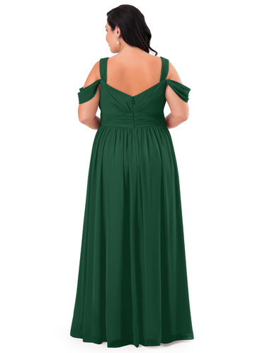 long sleeve forest green bridesmaid dresses