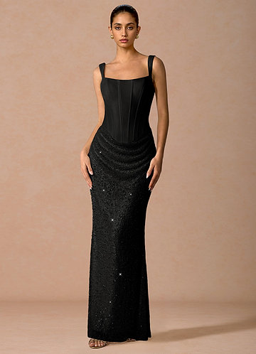 Niamh Black Maxi Dress image1