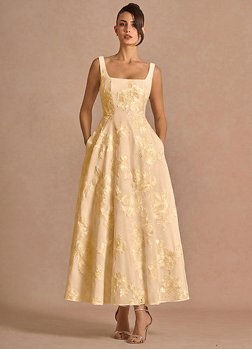 Kala Peach Maxi Dress | Azazie