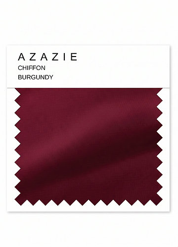 front Burgundy Chiffon Swatch