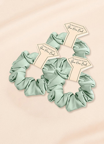 front Bridesmaid Stretch Satin Regular Size Scrunchies