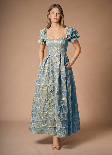 Amy Lake Blue Maxi Dress image1
