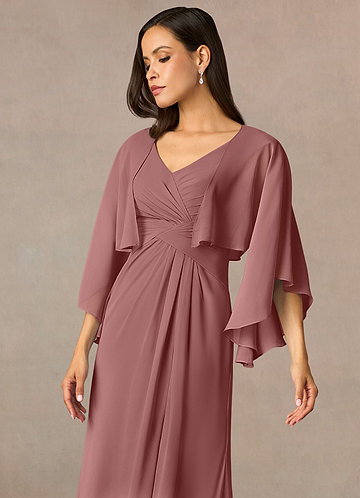 front Azazie Deborah Chiffon Wrap