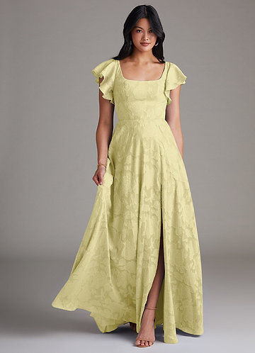 Yellow Floral Bridesmaid Dresses | Azazie