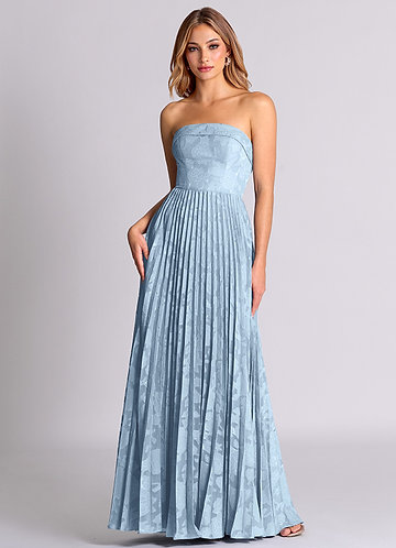 blue strapless maxi dress Navy Maxi Dress