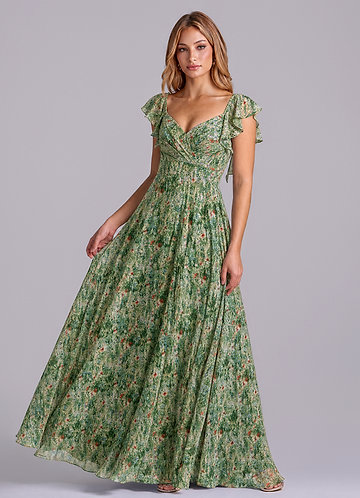 Plus Size Floral Bridesmaid Dresses